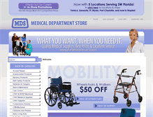Tablet Screenshot of medicaldeptstore.com